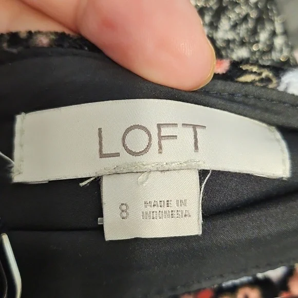 Floral Black Skirt - Picture 4 of 4